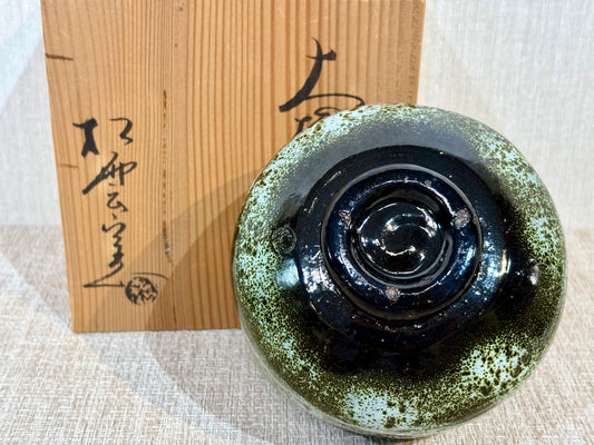 SBKTB205 大樋焼 松雲窯 泉喜仙造 茶 碗(共箱)