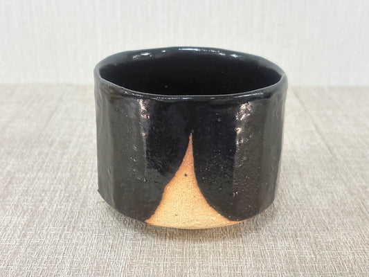 SBKTB165 香舟作 瀨戶黑 茶碗 小原木寫
