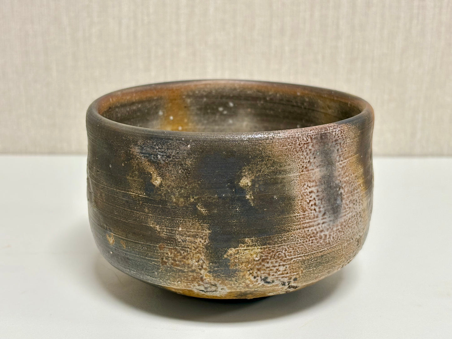 SBKTB221 備前焼　柴岡信義造　茶碗