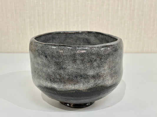 SBKTB207 大樋焼　松雲窯　泉喜仙造　赤 茶碗（共箱）