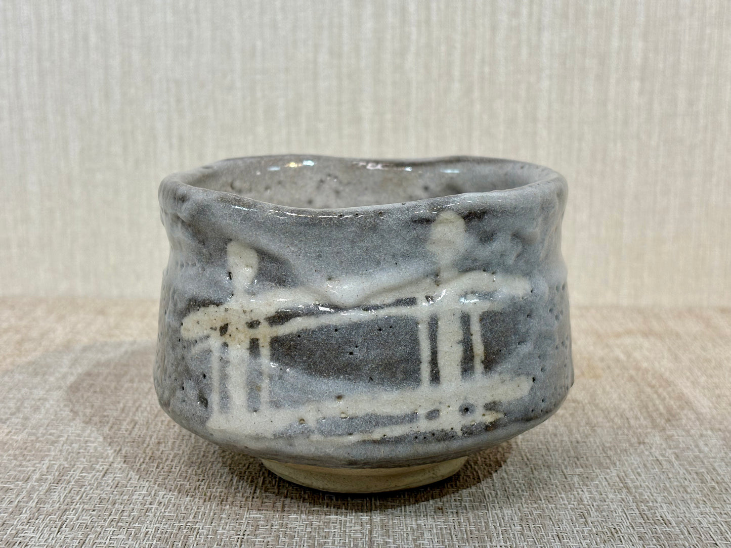 SBKTB233 東窯春草造　鼠志野　茶碗