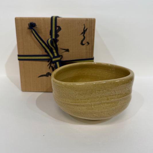 SBKTB01 作家物 黄瀬户茶碗（共箱）沓形